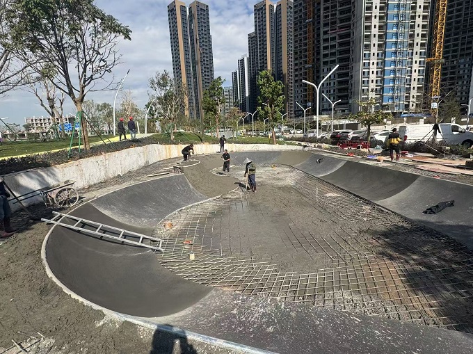 滑板場(chǎng)施工 滑板場(chǎng)施工